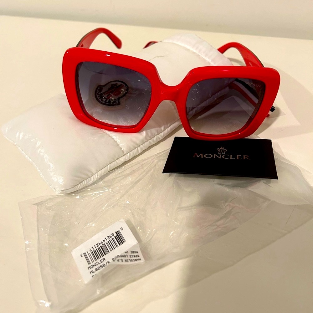 Moncler Red Women's Sunglasses